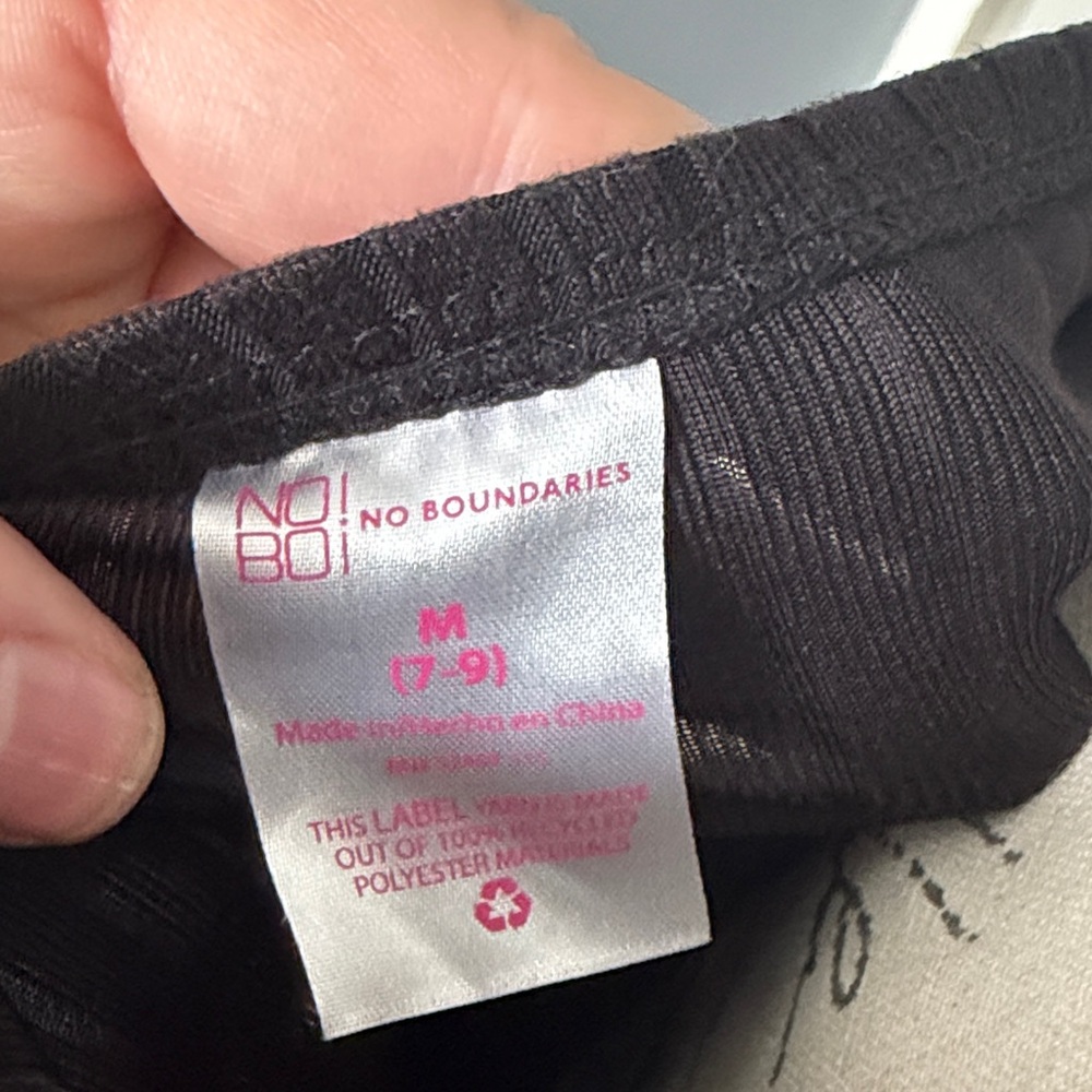 NOBO Med Black Button-Down Ruffle Strap Top - Picture 2 of 3